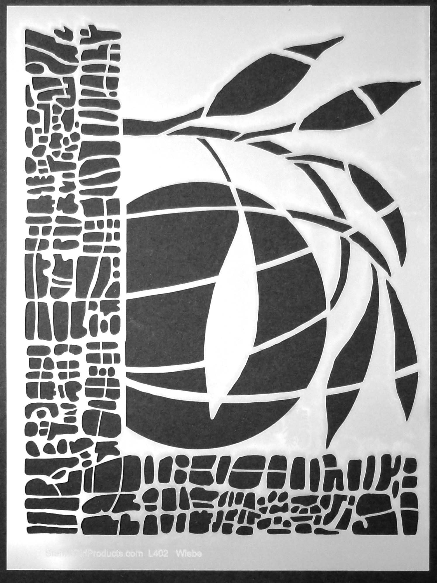9"x12" Verdant Moon Stencil by Carol Wiebe