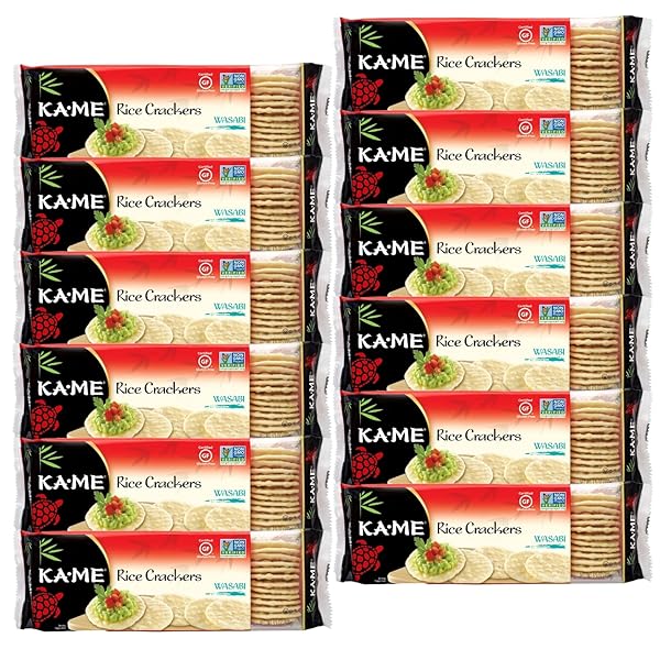 KA-ME RICE CRACKERS GLUTEN FREE AND NON GMO...