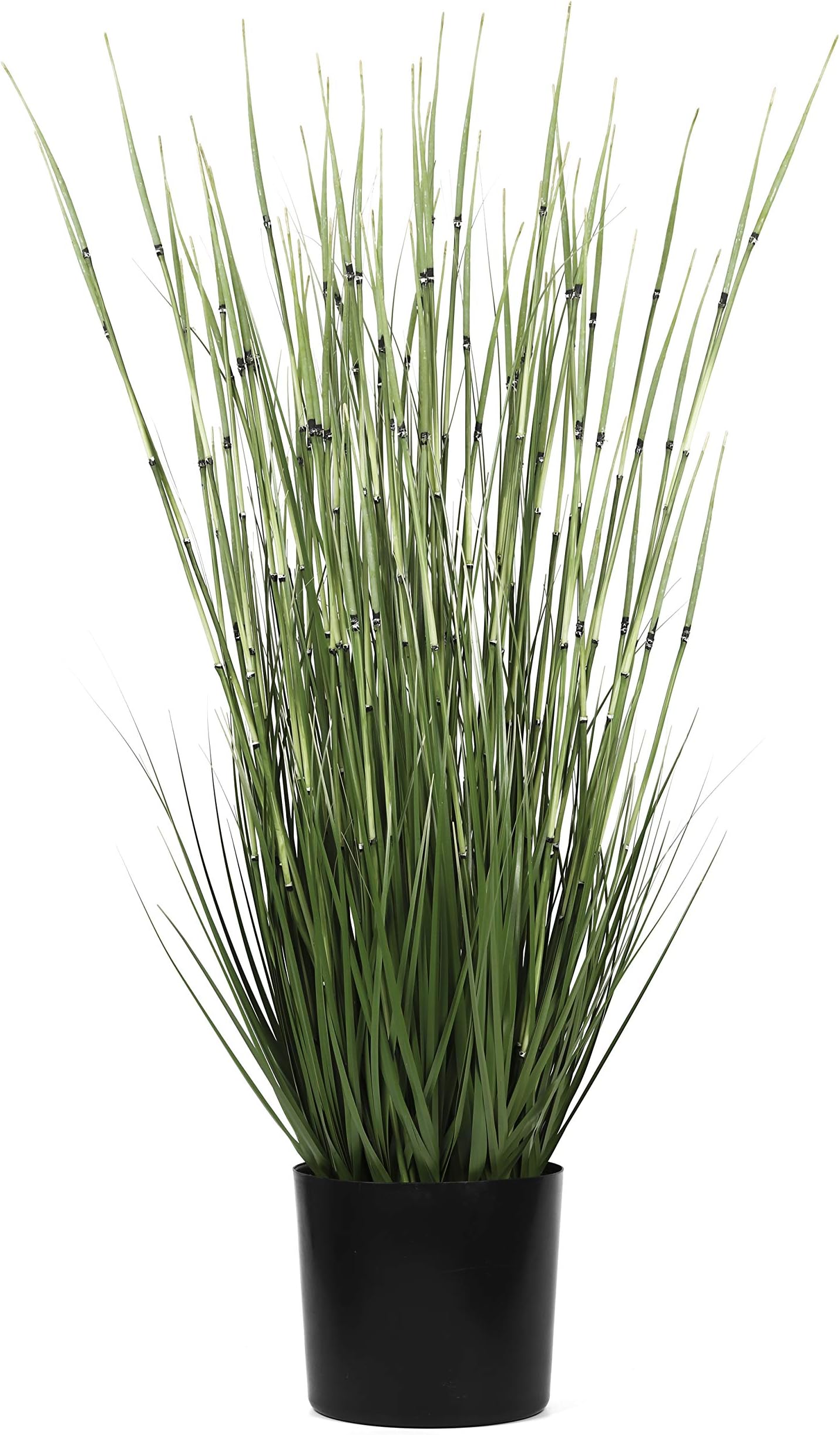 NCYP 40.9" Artificial Plants for Home Decor Indoor Large Natural Looking Faux Fake Tall Rushes Grass Herb Horsetail Reed Marsh Bamboo Plant with Planter Green Decoration