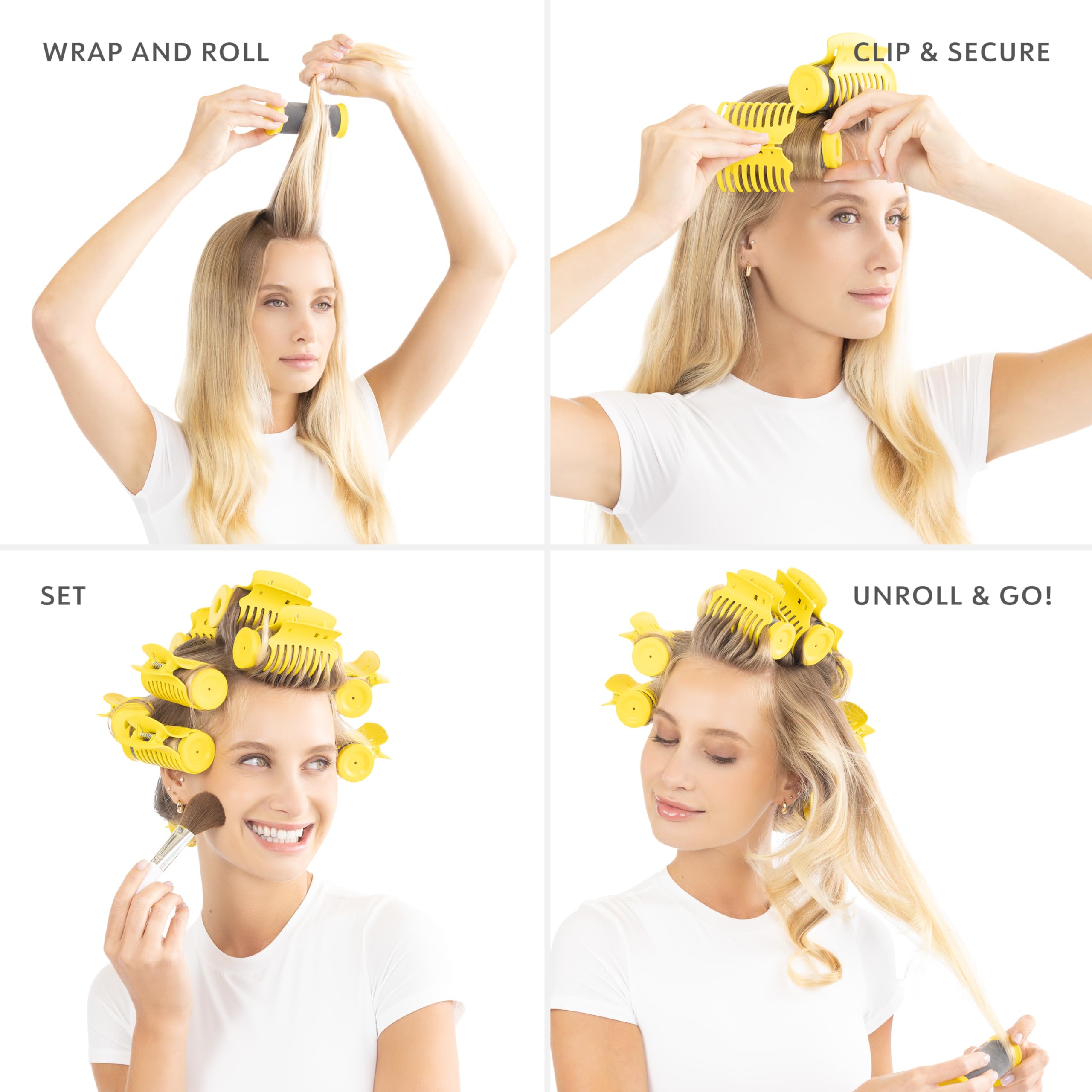 Drybar The Roller Club Curling Hot Rollers | 10 Rollers, 2 Sizes, Heats-Up Fast, Gentle on Hair, Reduces Frizz, Adds Shine, comes with Heat-Resistant Bag