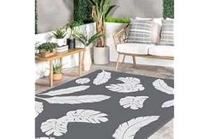 Lavezee Outdoor Rugs 6x9 Waterproof Indoor Outdoors Camping Area Rug for Patio, RV, Picnic, Bedroom, Kitchen, Reversible Portable Large Floor Mat