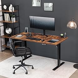 VIVO Electric 60 x 30 in Rustic Standing