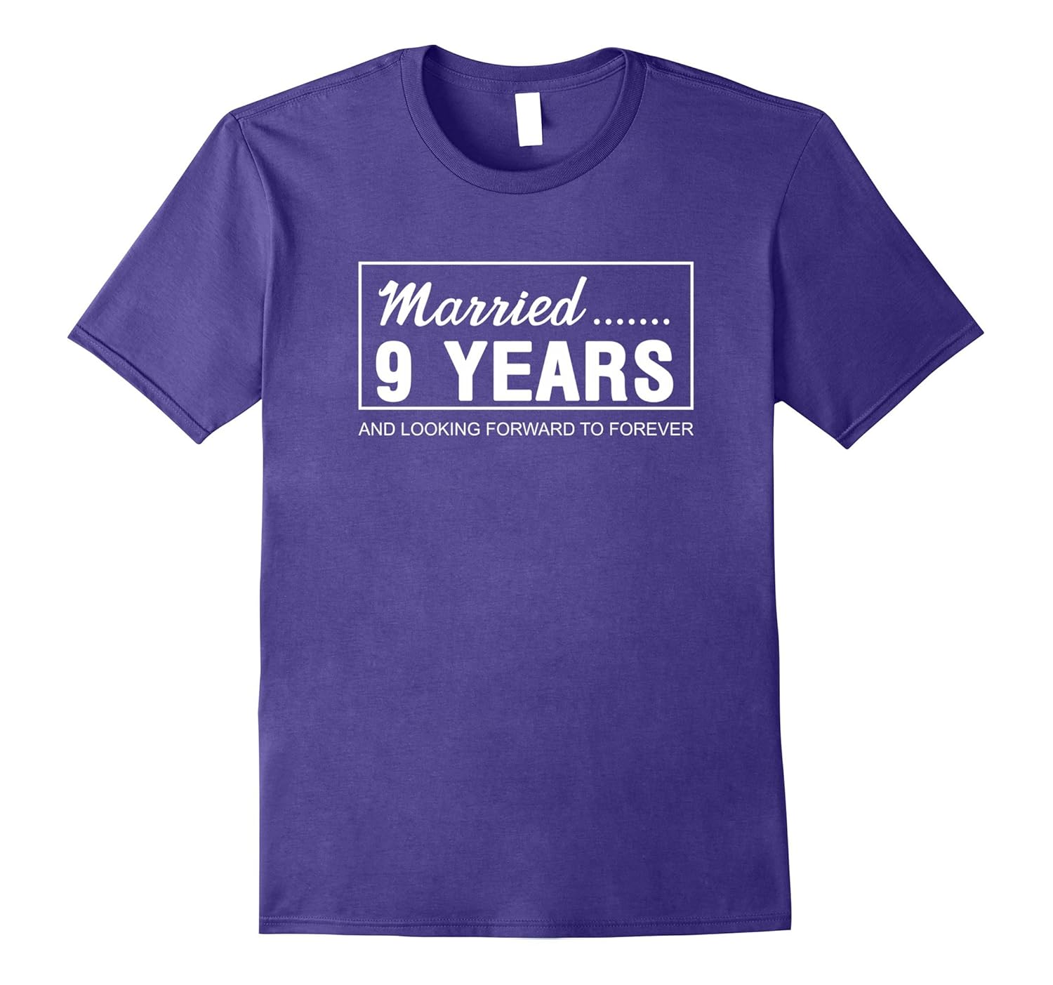 9th Wedding Anniversary Gifts for Him Her Couples T-Shirt-Rose