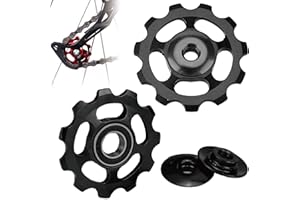 VANSIHO Jockey Wheel Pulley for Shimano Sram MTB Road Bike Derailleur 11T 3/32'' (Black)