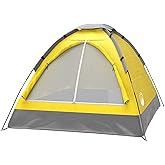 2 Person Camping Tent with Rain Fly and Carrying Bag - Lightweight Outdoor Tent for Backpacking, Hiking, or Beach Use by Wake