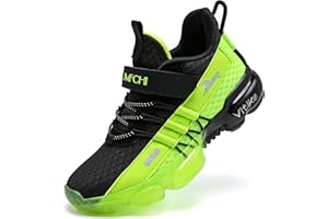 JMFCHI Boys Sneakers Breathable Mesh Lightweight Boys Running Shoes Slip on Sneakers for Boys and Girls Sports Athletic Tenni