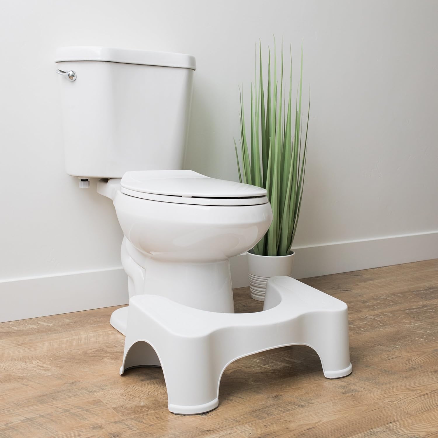 Squatty Potty The Original Bathroom Toilet Stool, 7 Inch height, White: Health & Personal Care