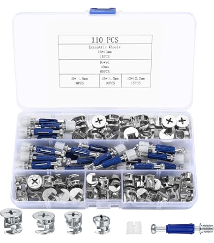 Amazon.com: ReplacementScrews Metal Cam Lock Nuts Compatible