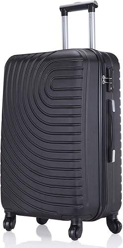 Amazon レーズ Reezu スーツケース ジッパー 超軽量 キャリーケース ファスナー式 機内持込 キャリーバッグ 小型 キャリーバック 耐圧擦り傷防止 Tsaロック付 旅行出張 静音 人気 1年保証 Black ブラック Sサイズ 約34l スーツケース