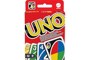 MATTEL GAMES UNO - Classic Colour & Number Matching Card Game - 112 Cards - Customizable & Erasable Wild - Special Action Cards Included - Gift for Kids 7+, W2087