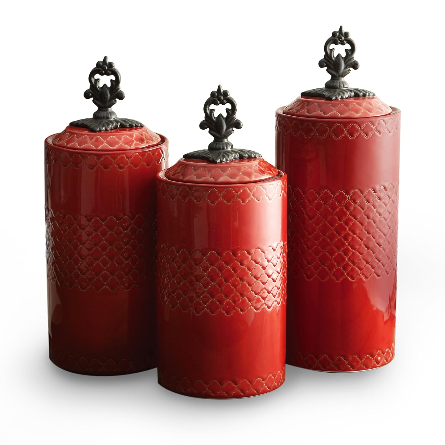 Best Red Canister Sets For Kitchen Counter
