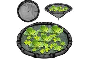 DANHMAO 1 Pack Round Floating Flora Fish Barrier Floating Island Plant Protector Floating Flora Island for Pond Protects Your Floating Plants from Pond Fish