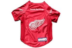 Littlearth NHL Detroit Red Wings Stretch Pet Jersey, Team Color, Small