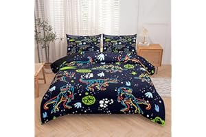 NINENINE Dinosaur Comforter Sets for Boys,Kids Dinosaur Bedding Set,Twin Size Bedding Sets for Boys Kids,Dark Blue Comforter Set with 1 Comforter 1 Pillowcase