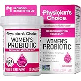 Physician's CHOICE Probiotics for Women - PH Balance, Digestive, UT, &amp; Feminine Health - 50 Billion CFU - 6 Unique Strains for Her - Organic Prebiotics, Cranberry Extract+ - Women Probiotic - 30 CT