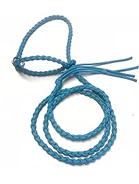 adustable goat halter and lead neon turquoise sheep halter small livestock halter