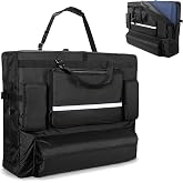 LUXJA Massage Table Bag Fits 24&rdquo; to 30&rdquo; Width Portable Spa Bed, Black | Massage Table Carrying Case with Accessory Pockets, Lightweight