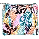 Bamboo Trading Tropical Burst Essential Pouch Handbag, Women, Travel Accessory