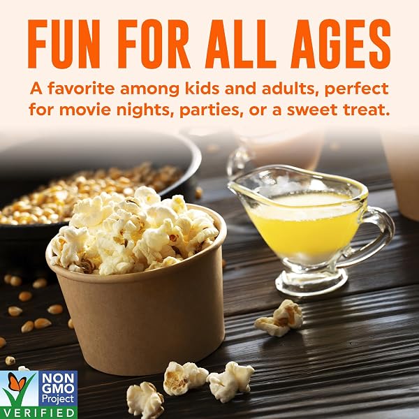POPFULLY MOVIE THEATRE BUTTER POPCORN FULLY POPS, SHARING BAGS, BUTTERY FLAVOR, BIG POP, MICRO POPCORN BAGS, 3-PACK