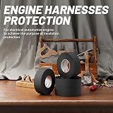 Red Wolf 1In x 50ft Wire Harness Tape Cloth High Temp Self-Adhesive view 4