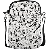 POFULL Cartoon Lover Gift Princess Tale Gift Cartoon Movie Merch Never Grow Up Crossbody Bag (never grow up)