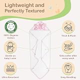 Mother's Choice Organic Cotton Baby Poncho with Hood 84x84 cm 3D Butterfly view 3