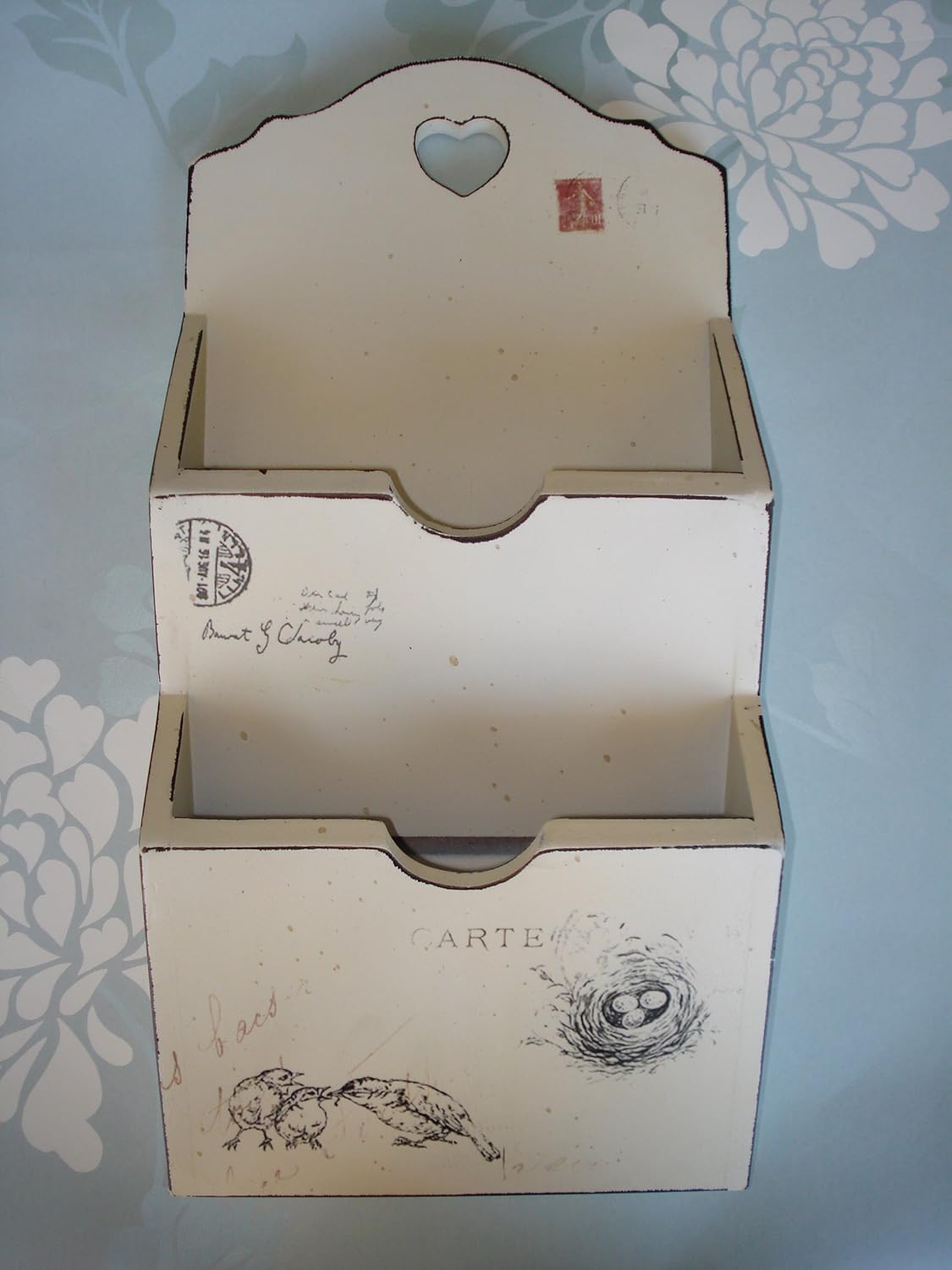 Shabby Chic Wall Letter Rack Wall Organiser Storage Amazon.co.uk