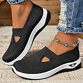 Orthopedic Shoes for Women 2025 Dressy Summer Slip-On Shoes Breathable Comfortable Soft Orthotic Sneakers Walking Indoor Outdoor Casual Mesh Sandals
