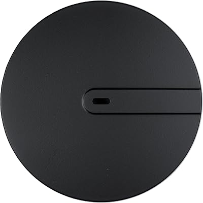Wirquin Slim+ Shower Waste Dome ABS Black 118mm Cover
