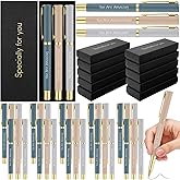 Tenceur 10 Set 50 Pcs Thank You Gifts Ballpoint Pens with Boxes and Cards Appreciation Gifts in Bulk for Employee Nurse Teacher Coworker Staff Team Member Office Supplies
