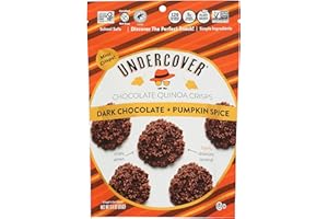 UNDERCOVER CHOCOLATE CO Pumpkin Spice & Dark Chocolate Quinoa Crisps, 3 OZ