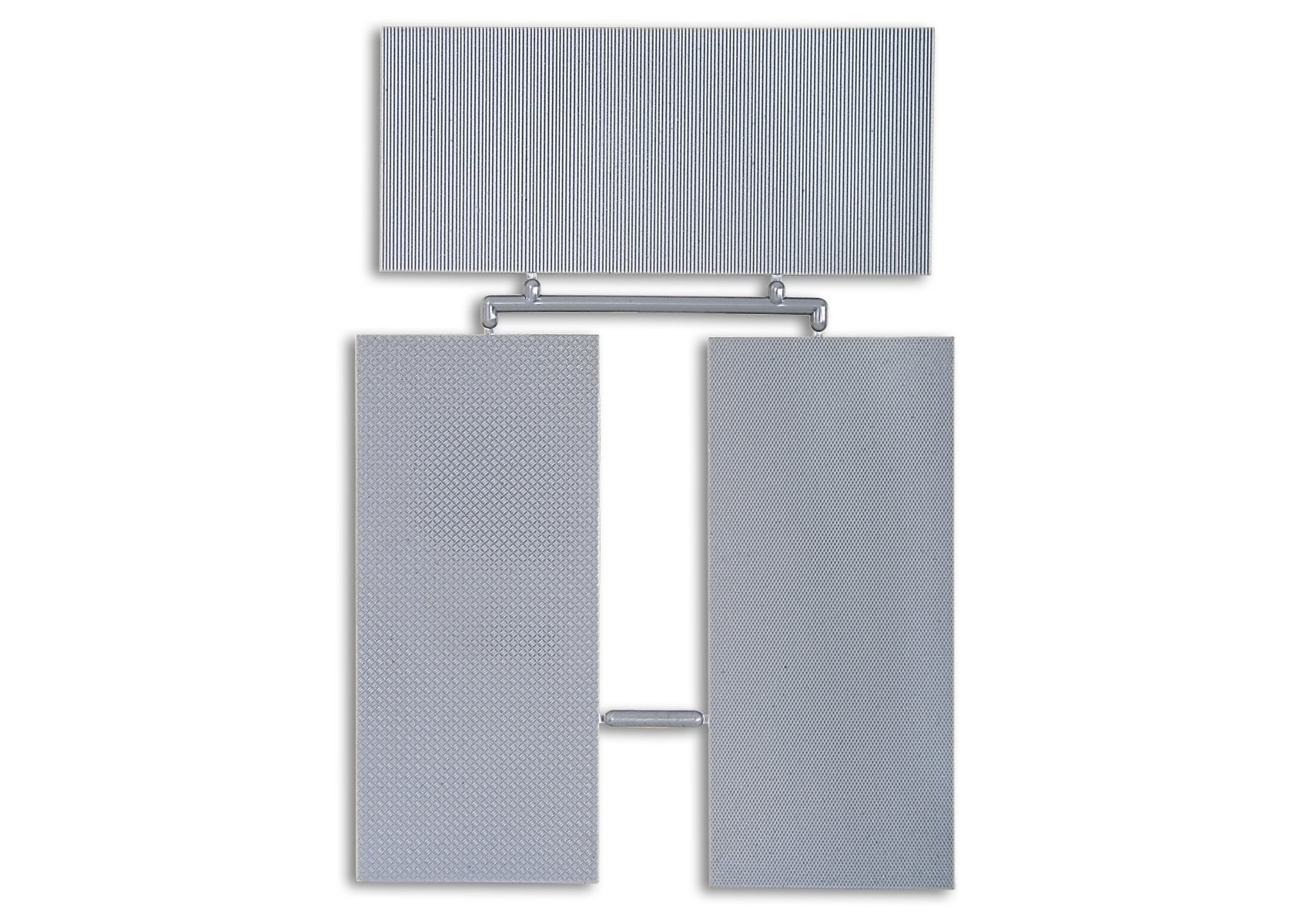 H0 checker plate button plate blinds