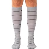 Comrad Nylon Knee High Socks - 15-20mmHg Graduated Compression Socks - Soft & Breathable Support Unisex Socks