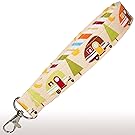 Camping Key Fob Wristlet - Camper Keychain - Peach Teardrop Trailers - RV Accessories - Purse Strap