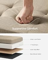 SONGMICS MAZIE Storage Ottoman Bench 76 cm Folding Foot Rest End of Bed Green view 3