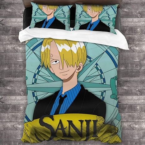 Amazon One Pieceサンジ2 布団カバー 3点セット優しい肌触り ベッド用 冬 夏用 ふとんかばー 吸湿性 通気性抜群 抗菌 臭防止 洗える 高密度 寝具用品 四季通用 寝具カバーセット オンライン通販