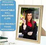 Clay Roberts A4 Gold Photo Frame – Modern Certificate & Poster Frame UK view 2