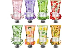 KONEUK 8 Pack Hand Cream Set, Stocking Stuffers for Women, Wedding Favors, Bulk Hand Lotion Travel Size for Dry Cracked Hands, Moisturizing Hand Cream for Thank You Gifts and Christmas Gifts
