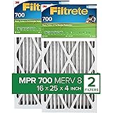 Filtrete 16x25x4 Air Filter, MPR 700, MERV 8, Clean Living Dust, Pollen and Pet Dander Reduction Pleated 4-Inch Air Filters, 