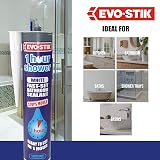 EVO-STIK 1 Hour Shower Bathroom Sealant White 290ml Fast Set Anti-Mould Ready view 6