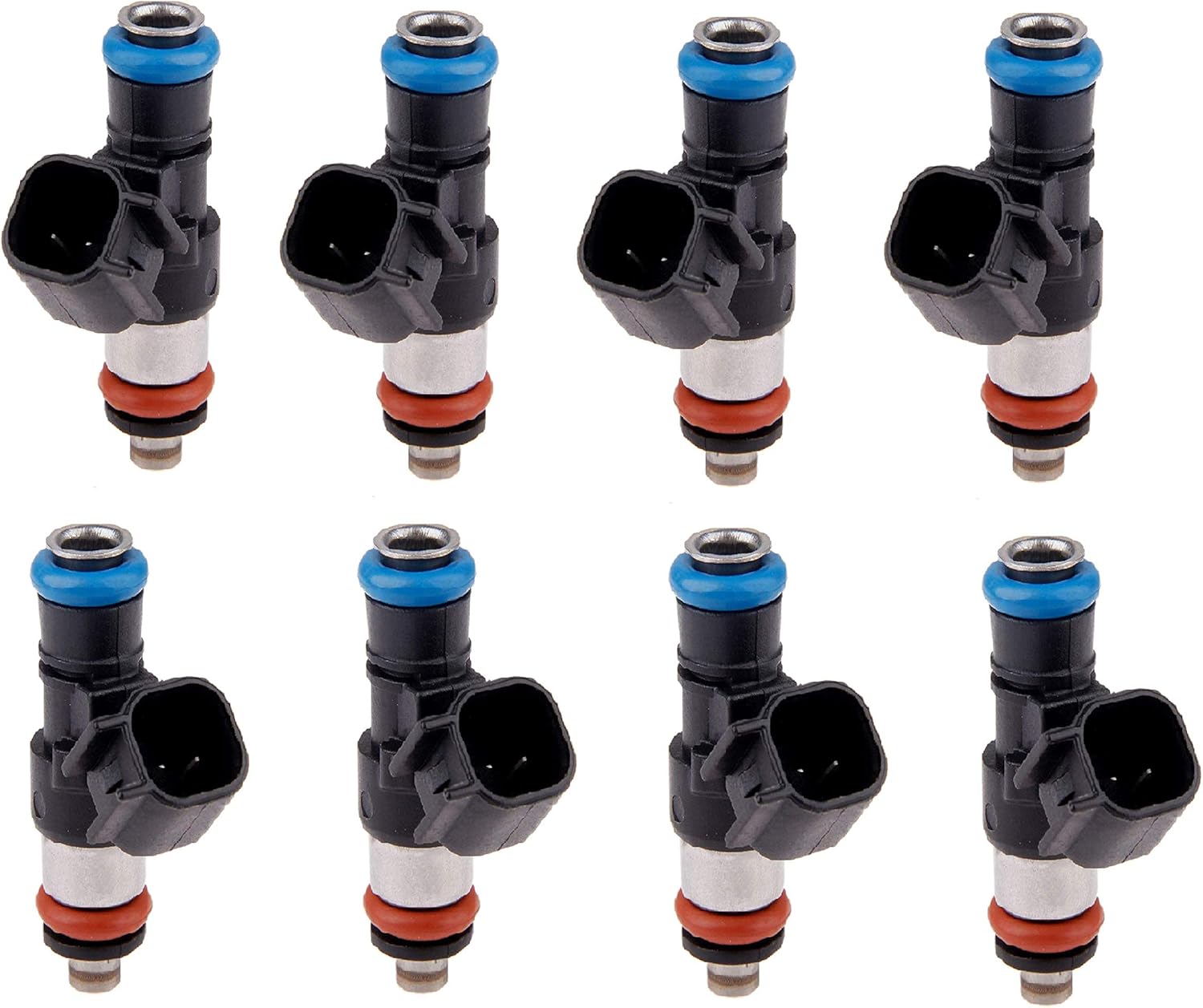 8Pcs 42LB Fuel Injectors (0280158051) for Chevrolet Corvette Camaro Pontiac G8 LS2 EV6 3kpa 1000cc/min 12 Holes 50.5mm
