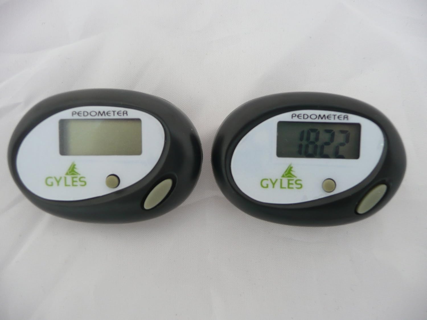 Pedometer stepometer, BLACK TWIN PACK (2 x units) calorie, step