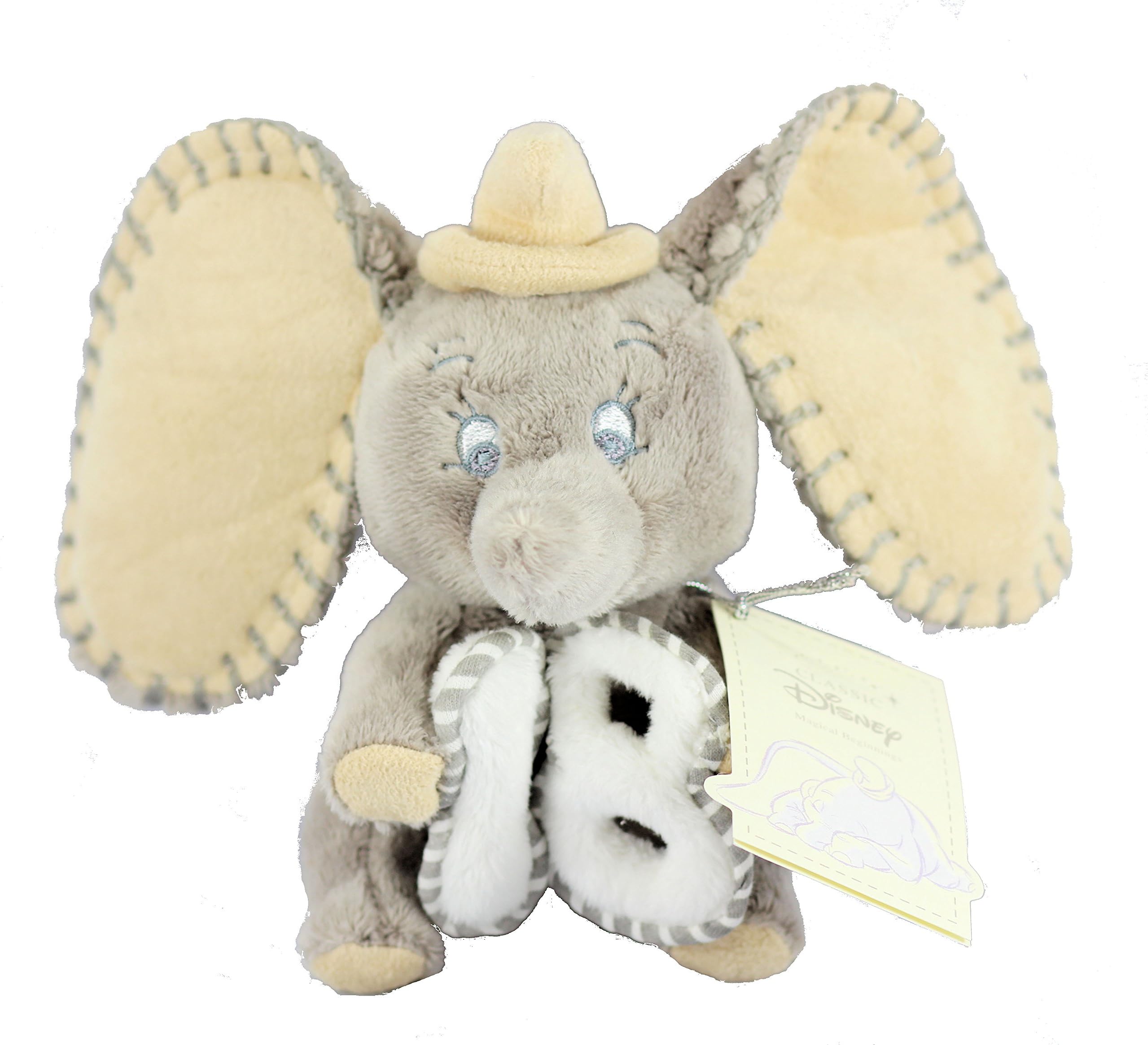 Disney Classic Magical Beginnings - Super Soft Velboa Gift Quality Plush in Gift Box - 6" 15cm Dumbo the Elephant 18th Birthday