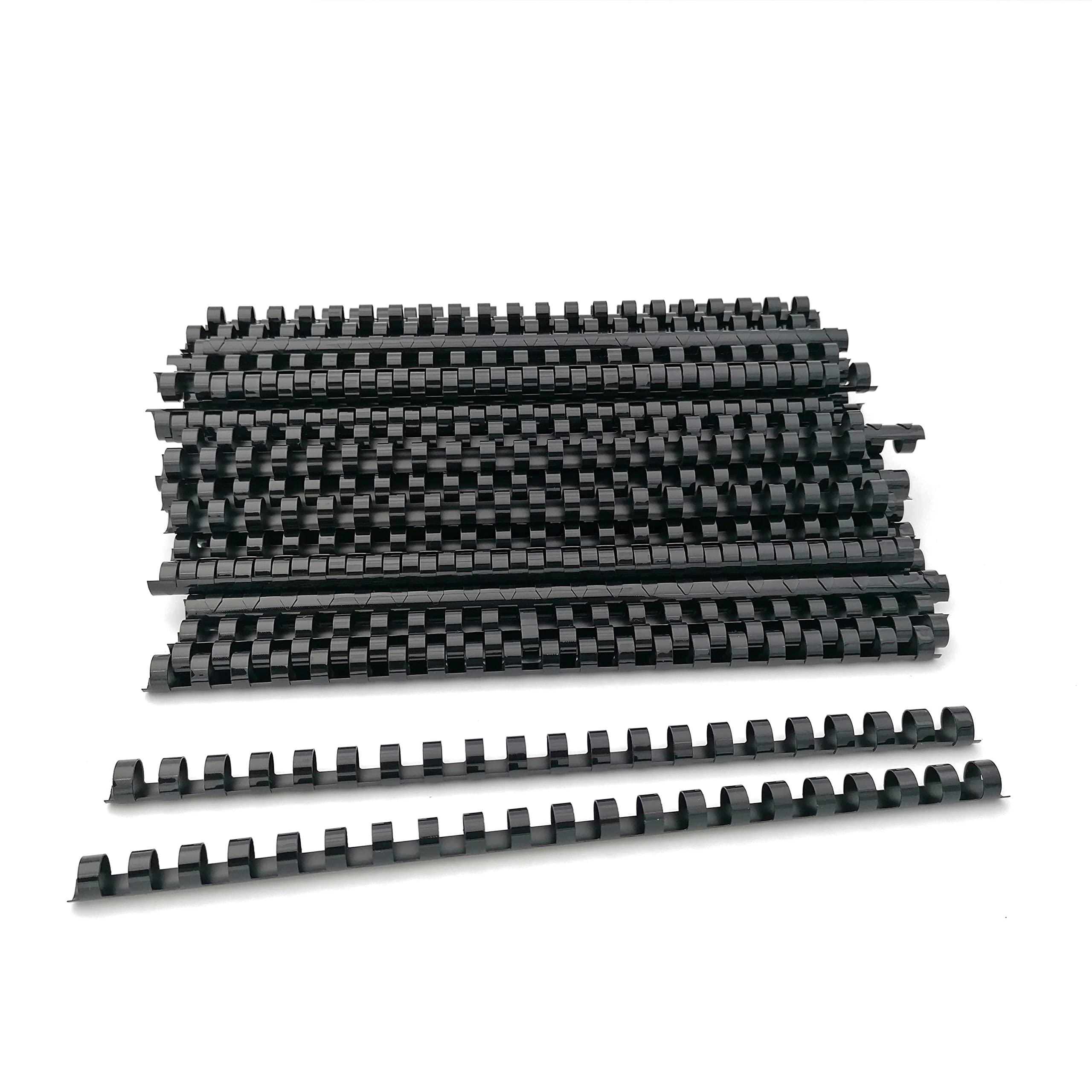 Plastic Spiral Binding Backs, 21 Rings Diameter 12 mm, Size A4, Capacity 56-80 Sheets, White, Pack of 100