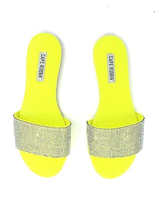 cape robbin rhinestone mules