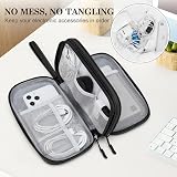 FYY Travel Cable Organiser 2-Layer Waterproof Electronics Case Black view 5
