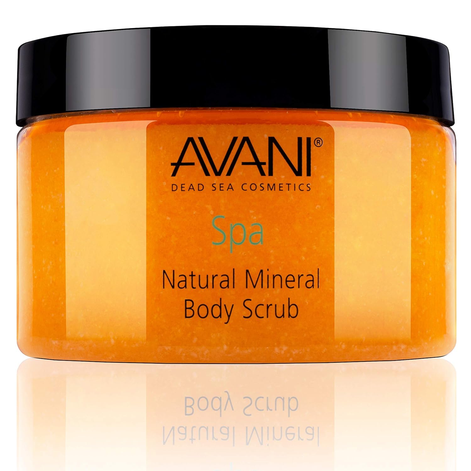 Avani Natural Mineral Body Scrub - Dead Sea Salt, Vitamin E, Jojoba, Sunflower, Sweet Almond - Exfoliating Formula for All Skin Types - Milk/Honey : Dead Sea Salt Scrub : Beauty