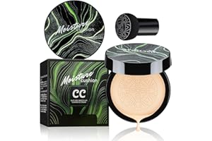 IHRLPXKC Mushroom Head Air Cushion CC Cream - Long Lasting & Moisturizing BB Cream Brightening Matte Concealer Makeup, Even Skin Tone for All Skin Types (Natural)