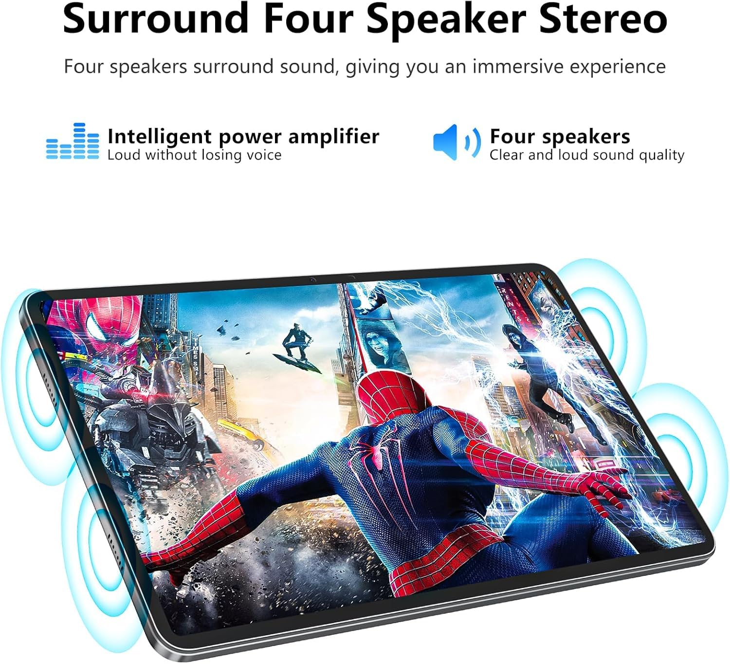 Android Tablet 12 Inch with 8GB RAM 256GB ROM, Octa-Core 2.0Ghz Processor, 2000 * 1200 FHD IPS Touch Screen, 5MP+13MP Dual Camera, 8000mAh Battery, 2K Android 13 Tablet, 5G WiFi, Bluetooth 5.0,GPS