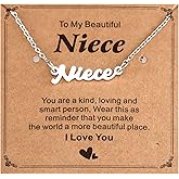 HUTIMY Niece Necklace from Aunt Auntie Uncle for Women Funny Birthday Gifts Niece Jewelry